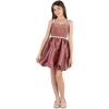 imageSpeechless Girls Velvet and Satin Sleeveless Bubble Party DressAmber