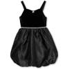 imageSpeechless Girls Velvet and Satin Sleeveless Bubble Party DressBlack