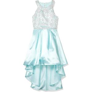 imageSpeechless Girls Circle Neck Party Dress with HighLow HemlineMint
