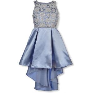 imageSpeechless Girls Circle Neck Party Dress with HighLow HemlineSilver