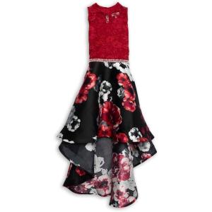 imageSpeechless Girls HighLow Sleeveless Party DressRed LaceBlack