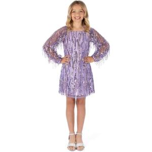 imageSpeechless Girls Long Sleeve Aline Sequined Party DressLilac