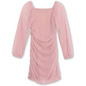 imageSpeechless Girls Long Sleeve Ruched Party DressDusty Pink