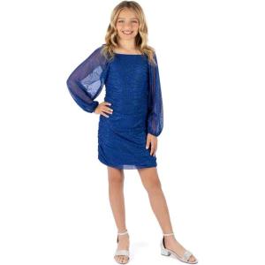 imageSpeechless Girls Long Sleeve Ruched Party DressRoyal Blue