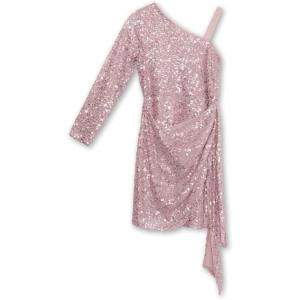 imageSpeechless Girls One Shoulder Sequin Party DressDusty Pink