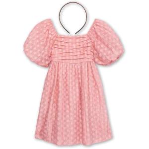 imageSpeechless Girls Puff Sleeve Pleated Bodice Party DressRose