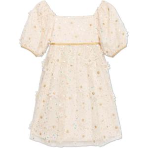 imageSpeechless Girls Sequined Tulle Party DressIvoryGold