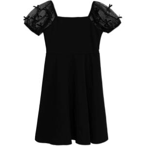 imageSpeechless Girls Short Sleeve Scuba Crepe Skater Party DressBlack