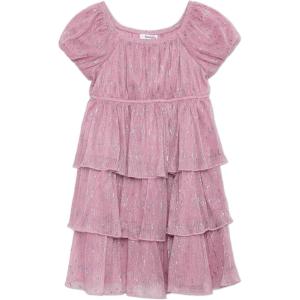 imageSpeechless Girls Short Sleeve Tiered Party Dress and HeadbandPink