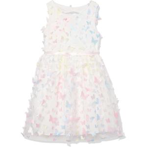 imageSpeechless Girls Sleeveless 3D Butterfly Party DressWhiteMulti
