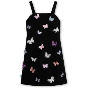 imageSpeechless Girls Sleeveless Aline Party Dress with Butterfly AppliquesBlackButterflies
