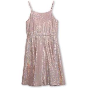 imageSpeechless Girls Sleeveless Fit and Flare Disco Dot Party DressBlush