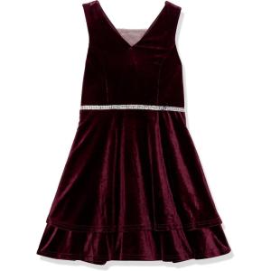 imageSpeechless Girls Sleeveless Layered Party DressBurgundy Velvet
