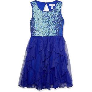 imageSpeechless Girls Sleeveless Sequin Bodice Party DressCobalt Blue