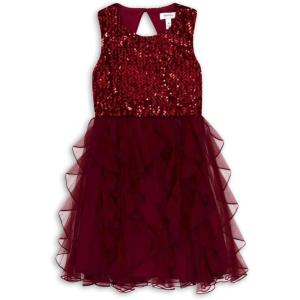 imageSpeechless Girls Sleeveless Sequin Bodice Party DressRed