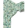 imageSpeechless Girls Wide Leg Smocked Bodice Cropped JumpsuitOlive