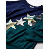 imageSpeechless Girls Fashion Crew Neck SweatshirtBlueGreen