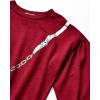 imageSpeechless Girls Fashion Crew Neck SweatshirtBurgundy