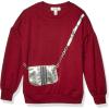 imageSpeechless Girls Fashion Crew Neck SweatshirtBurgundy