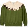 imageSpeechless Girls Fashion Crew Neck SweatshirtIvoryGreen