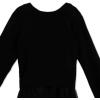 imageSpeechless Girls 2Piece Tween Party Long Sleeve Sweater and Sleeveless Maxi Dress with Tulle Corkscrew SkirtBlack
