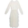 imageSpeechless Girls 2Piece Tween Party Long Sleeve Sweater and Sleeveless Maxi Dress with Tulle Corkscrew SkirtIvory