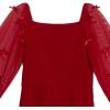 imageSpeechless Girls Long Sleeve Scuba Crepe Skater Party DressRed