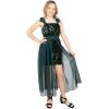 imageSpeechless Girls Sequin Maxi Party Dress with Chiffon WalkThrough SkirtHunter Green