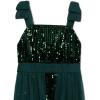imageSpeechless Girls Sequin Maxi Party Dress with Chiffon WalkThrough SkirtHunter Green