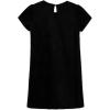 imageSpeechless Girls Short Sleeve Rhinestone Accent Faux Suede Party Dress for TweensBlack