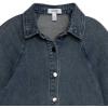 imageSpeechless Girls Button Front Long Sleeve Shirt DressDenim