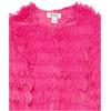 imageSpeechless Girls Open Front Shaggy JacketFuchsia