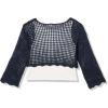 imageSpeechless Baby Girls 2Piece Long Sleeve Crochet Sweater with TankNavy