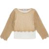 imageSpeechless Baby Girls 2Piece Long Sleeve Crochet Sweater with TankTan