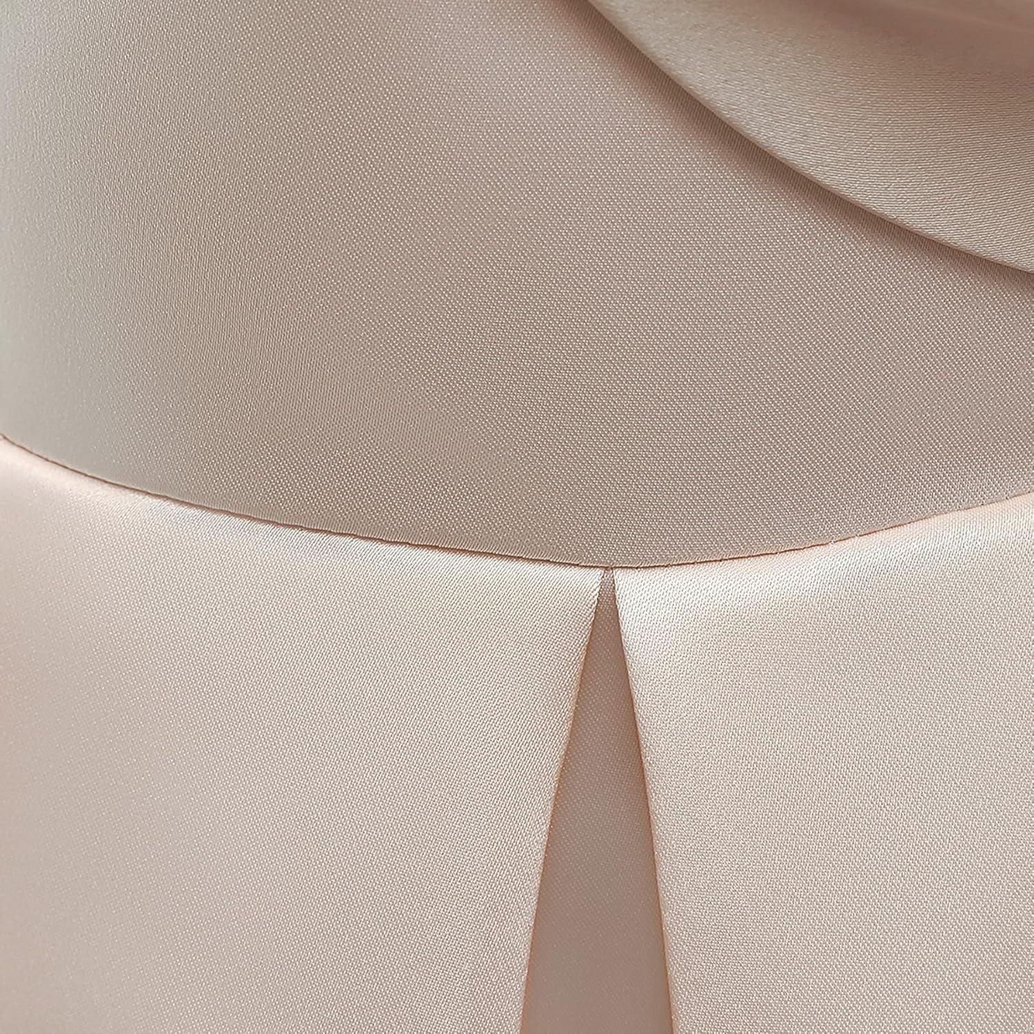 imageUhnice Flower Girl Formal Dress Off Shoulder Bowknot Wedding Ball GownChampagne