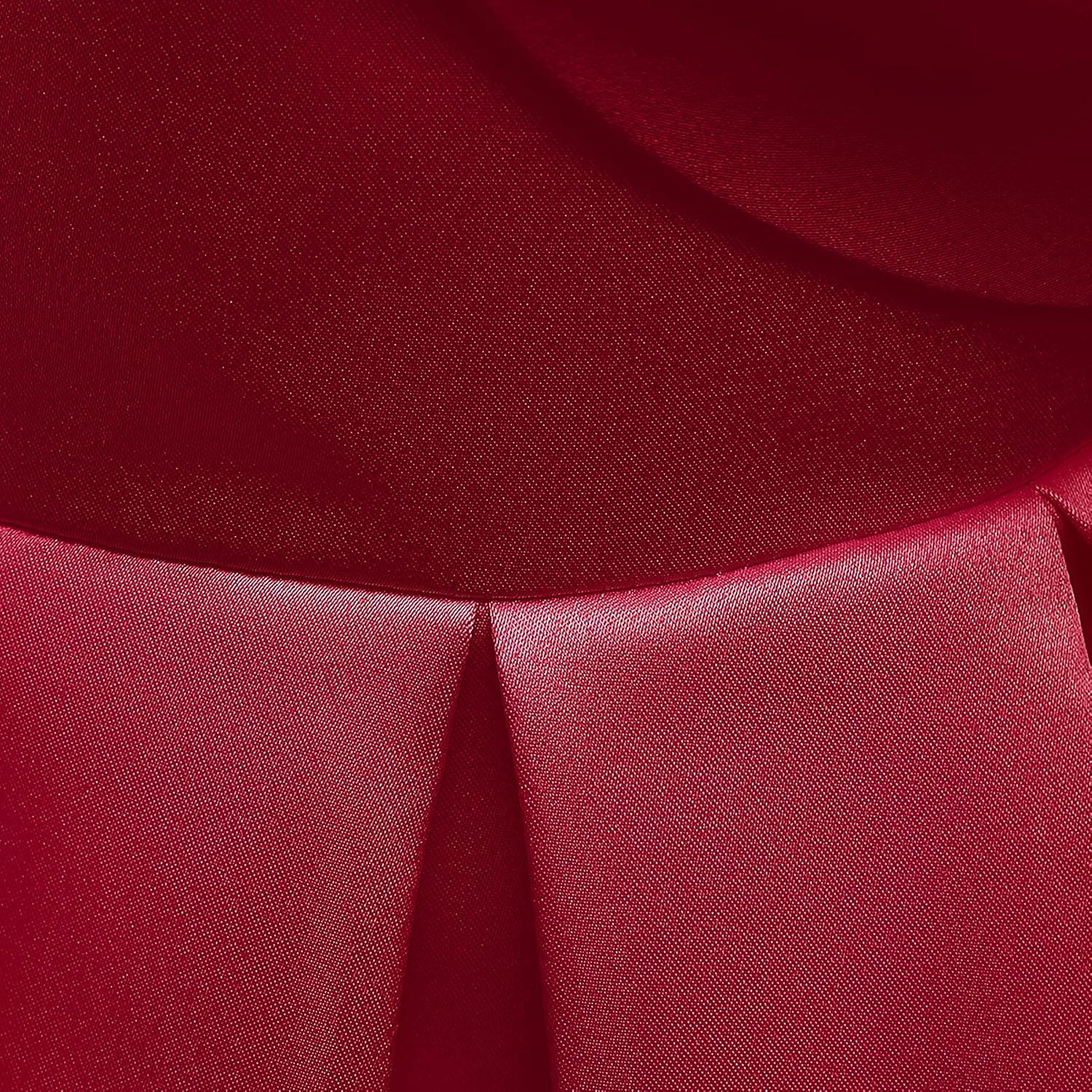 imageUhnice Flower Girl Formal Dress Off Shoulder Bowknot Wedding Ball GownRed