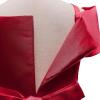 imageUhnice Flower Girl Formal Dress Off Shoulder Bowknot Wedding Ball GownRed