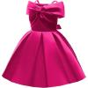 imageUhnice Flower Girl Formal Dress Off Shoulder Bowknot Wedding Ball GownRose