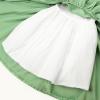 imageUhnice Flower Girl Satin Dress Sleeveless Dresses with Detachable Bow for Wedding PartyGreen