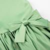 imageUhnice Flower Girl Satin Dress Sleeveless Dresses with Detachable Bow for Wedding PartyGreen
