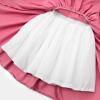 imageUhnice Flower Girl Satin Dress Sleeveless Dresses with Detachable Bow for Wedding PartyPink