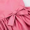 imageUhnice Flower Girl Satin Dress Sleeveless Dresses with Detachable Bow for Wedding PartyPink