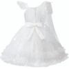 imageUhnice Flower Girls One Shoulder Dress Bowknot Tulle Skirt for Wedding Party PageantWhite