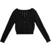 imageSpeechless Girls Long Sleeve Cardigan SweaterBlack