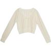 imageSpeechless Girls Long Sleeve Cardigan SweaterCream