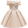 imageUhnice Flower Girl Formal Dress Off Shoulder Bowknot Wedding Ball GownChampagne