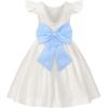White With Blue Bow White With Blue Bow
