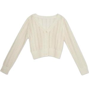 imageSpeechless Girls Long Sleeve Cardigan SweaterCream