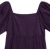 imageSpeechless Girls Corduroy Puff Sleeve Babydoll DressEggplant
