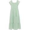 imageSpeechless Girls Flutter Sleeve Chiffon Maxi Tiered DressIvorySage
